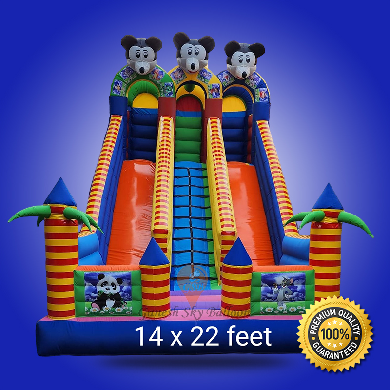 14x22 Feet Sliding and Jumping Bouncy, Kids Jhula