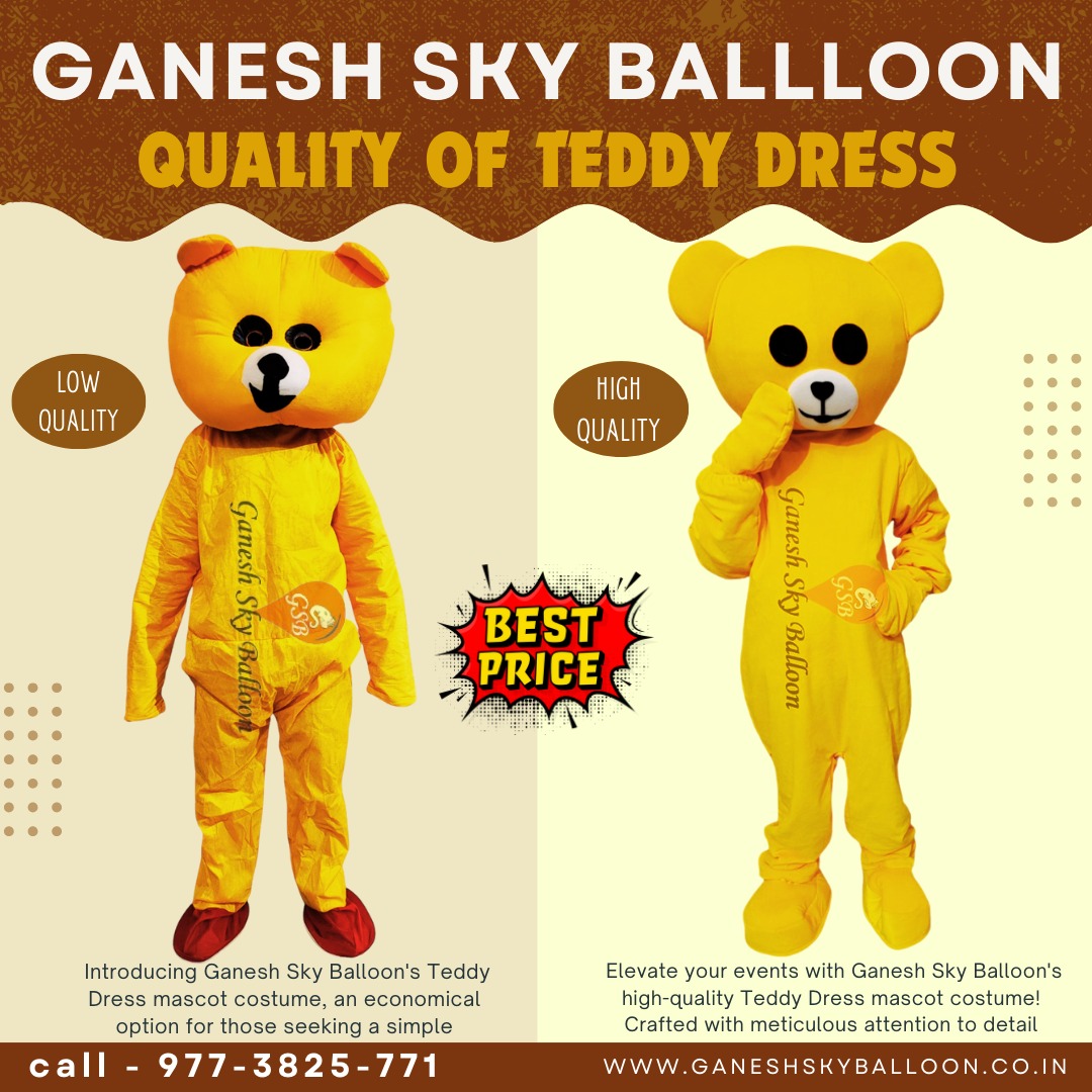 Yellow teddy bear dress